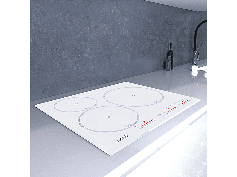 CATA 8053001 INSB 6003 WH — Placa de inducción, 59 cm, Blanco, 3 zonas, vista 9
