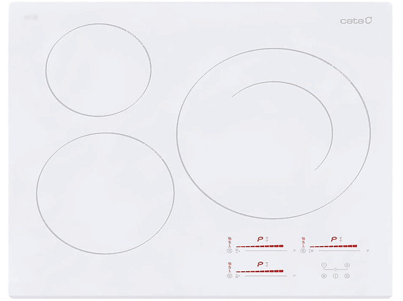 CATA INSB 6030 WH — Encimera inducción, 59 cm, Blanco, 3 zonas